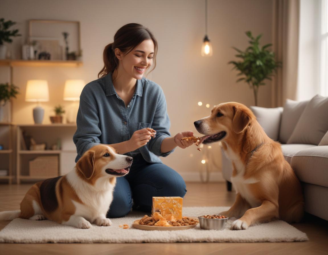 A well-structured infographic showcasing a dog’s daily routine with time slots for feeding, walks, play, and training, presented with visuals of a happy dog going through its day.