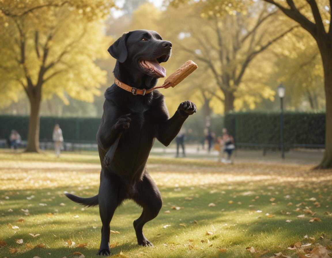 Dog owner and pet practicing consistent training indoors