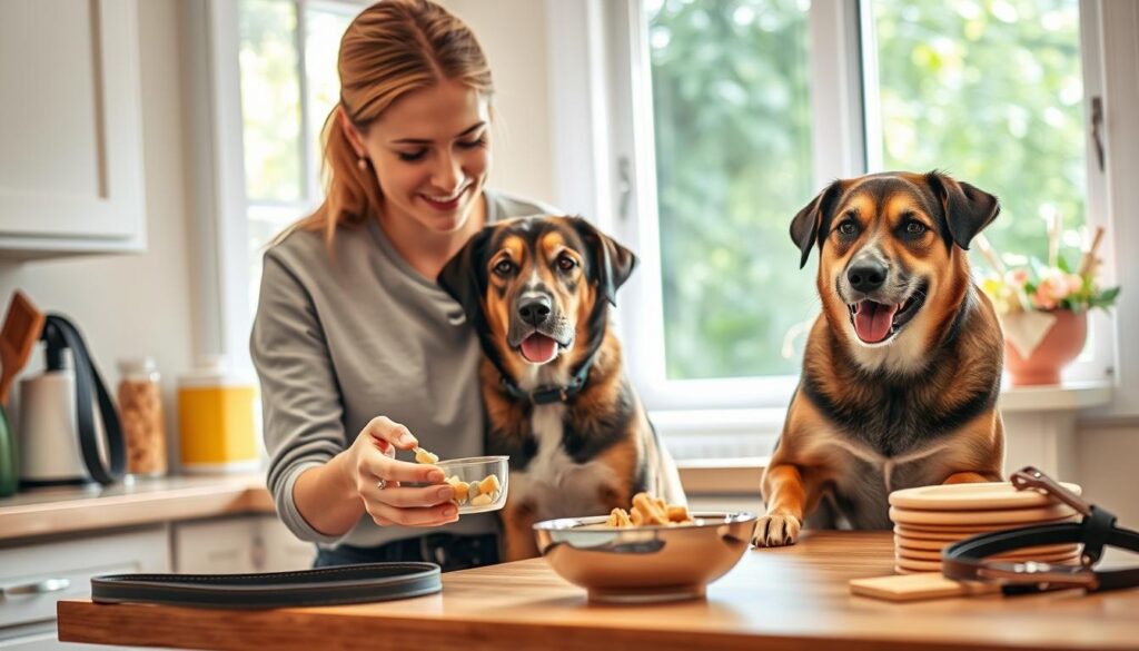 administering dog supplements