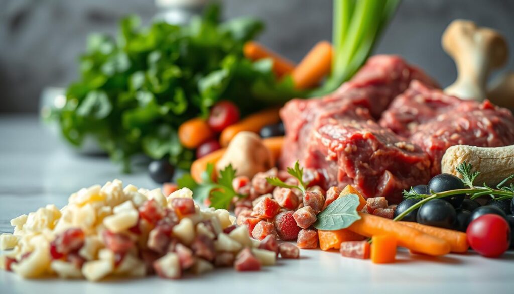 nutritional profile of raw dog food